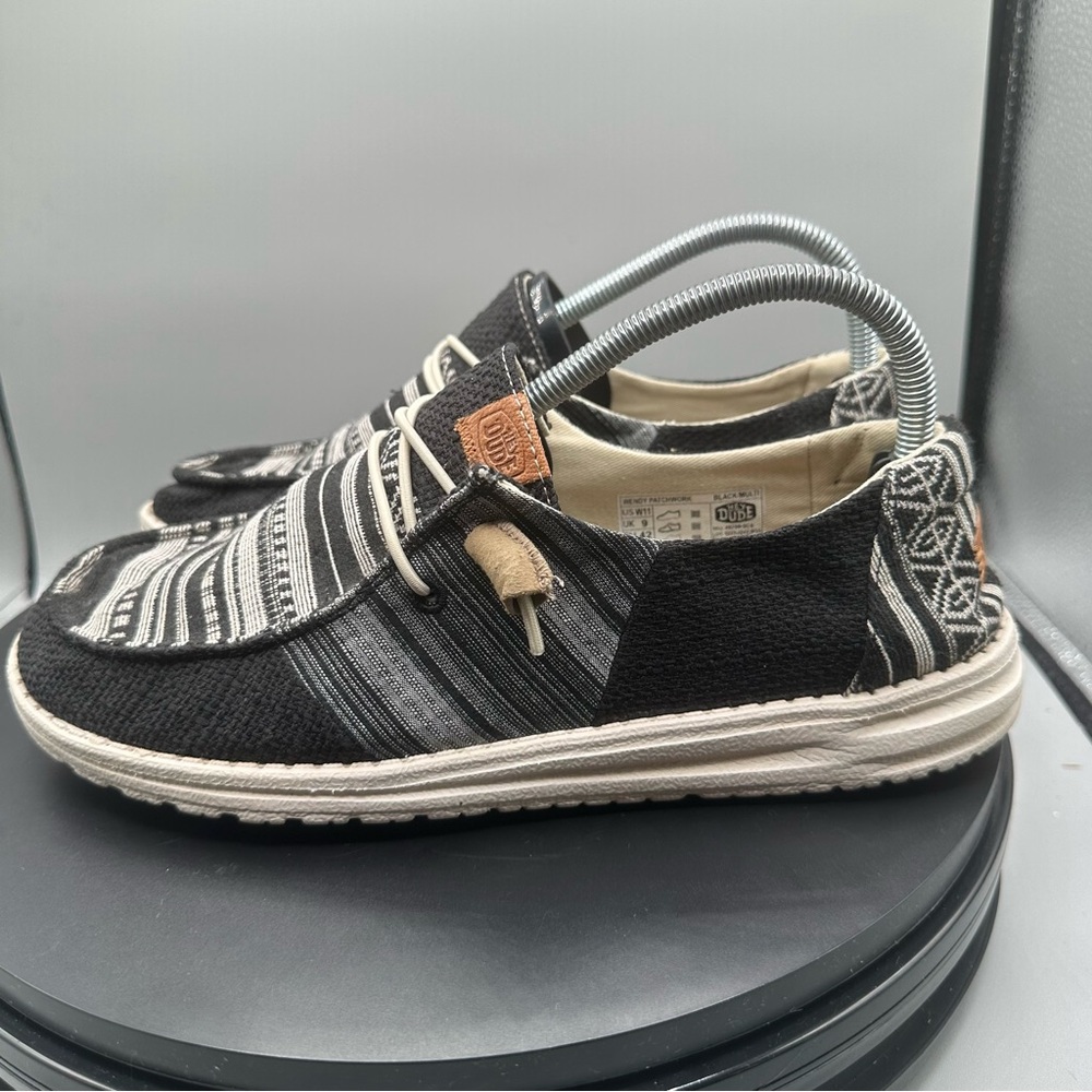 Hey Dude Wendy Patchwork Java Shoes Women 11 Black - image 4